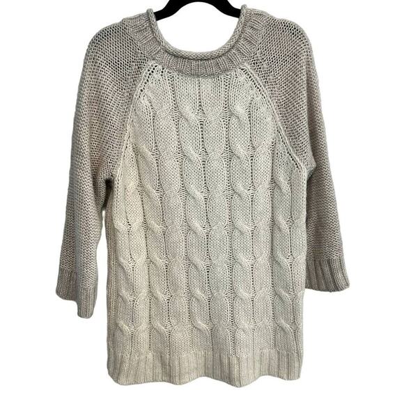 Mossimo Tops - Mossimo Women's Cable Knit Two Toned Pullover 3/4 SleeveSweater Sz XS